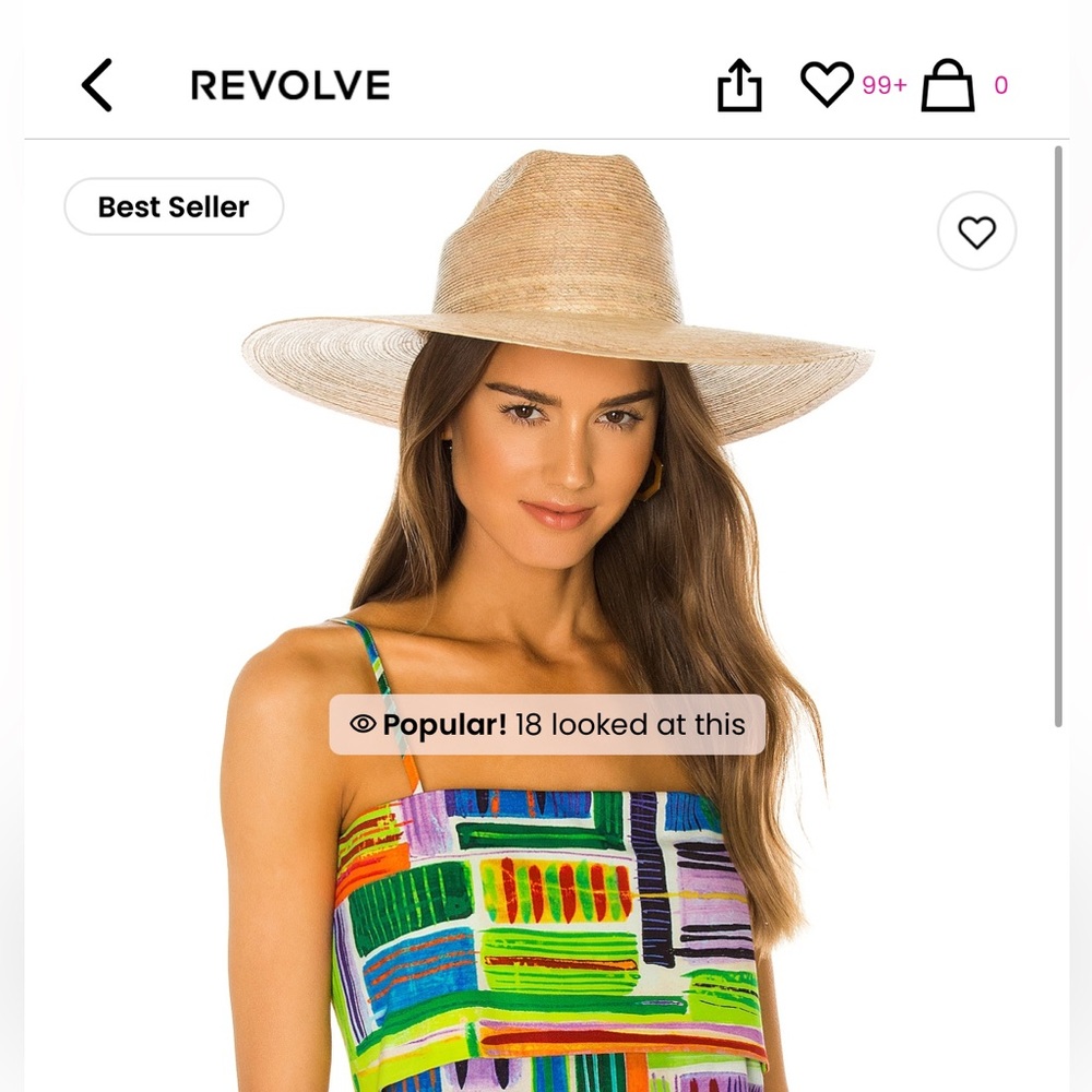 Western Wide Palma Hat in Natural Lack of Color